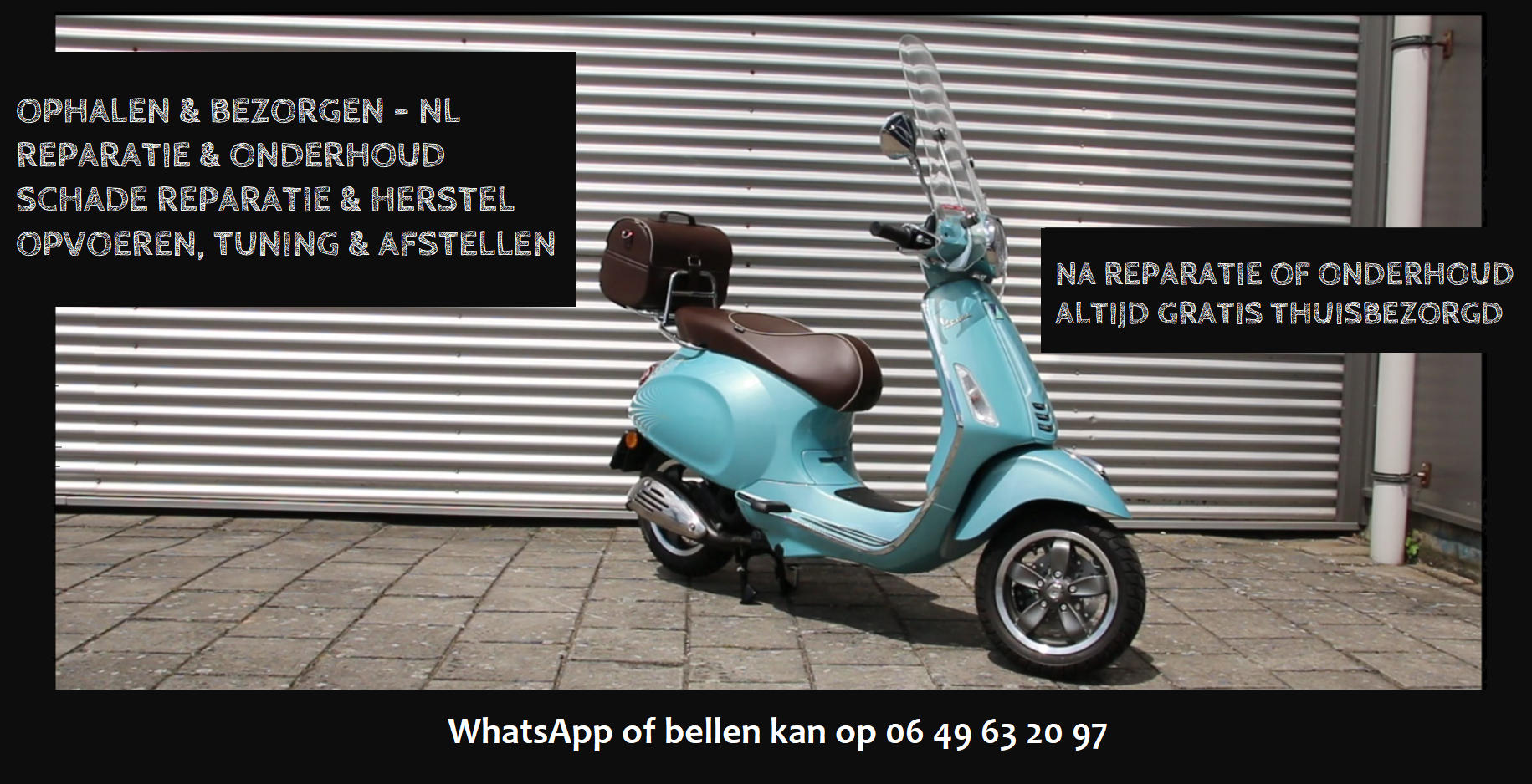 scooter reparatie en onderhoud voor elke merk scooter